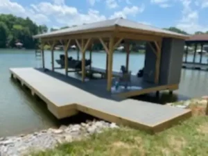 boat lift installation in Ten Mile TN